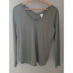 New Lole Agda Long Sleeve V Neck Tee